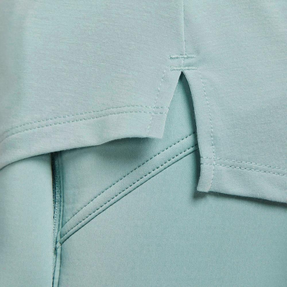 Nike Однотонная футболка с круглым вырезом и коротким рукавом, женские топы, синяя DD0619-309