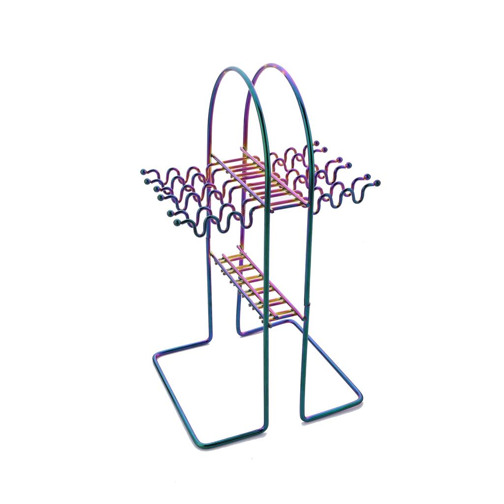 24 шт. золотой набор столового серебра с держателем, роскошная посуда из нержавеющей стали, обеденный нож, вилка, ложка, столовые приборы, набор столовых приборов со стойкой для хранения