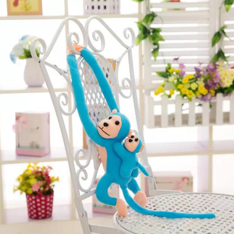 Кукла Обезьяна Шторы Обезьяна с Длинными Руками Плюшевая Игрушка Подвесная Обезьяна Столкновение Головой Тряпичная Кукла Маленький Домашний Подвесной Кулон