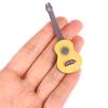 1Pc Miniature Guitar Accessories Instrument Doll House Ornament Delicate1:12 Dollhouse Wood