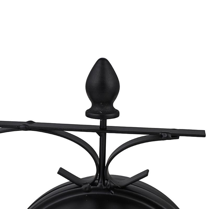 European Retro Double-Sided Wall Clock: Vintage Iron Art Design for Cross-Border Decor