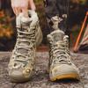 Men's Plus Size Camouflage Fashionable Velvet Warm Outdoor High Top Hiking Shoes Hiking Shoes Outdoor Casual Shoes