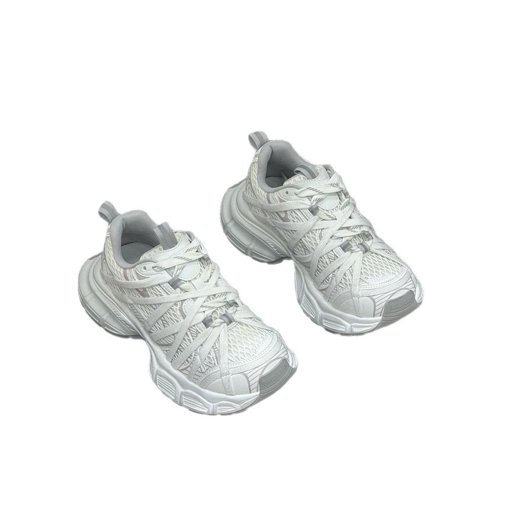 Паутина толстая подошва ремешки папы обувь женская весна и лето новая сетчатая усиливающая воздухопроницаемая беговая спортивная повседневная обувь