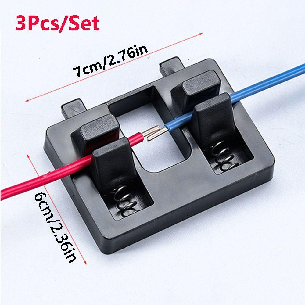 3Pcs Portable Soldering Wire Holder Thick & Thin Wire Clamp  Professional Electrical Work