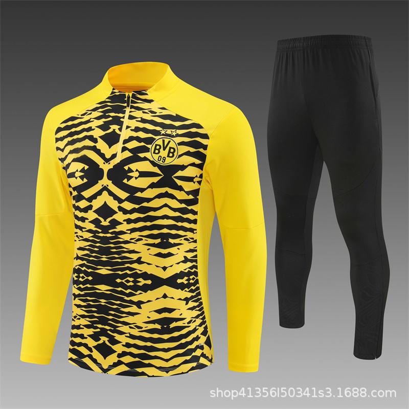 Костюмы с длинным рукавом на молнии Juventus/Dortmund/Bayern, Тренировочная форма, Одежда для разминки, Футбольная форма, Для взрослых и детей