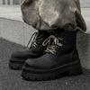 Men Fashion Stage Nightclub Platform Boots Designer Original Leather Shoes Cowboy Autumn Winter Boot High Motorcycle Botas Male