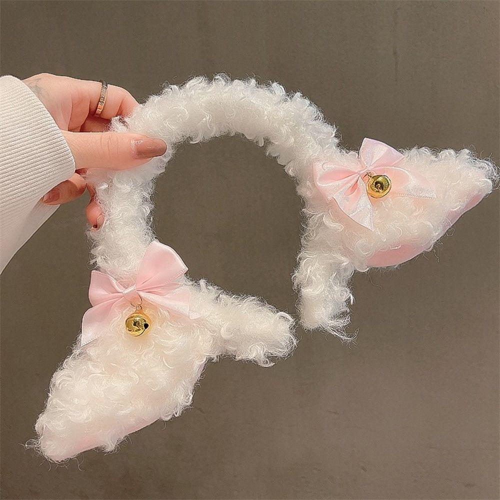 Plush Sheep Ears Headband Fancy Props Headwear Fashion Plush Hairband Costume Party
