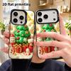 Phone Case: 2D flat, fits iPhone 18 17 16 15 14 13 12Pro, creamy Christmas tree, perfect holiday gift for Christmas and Halloween