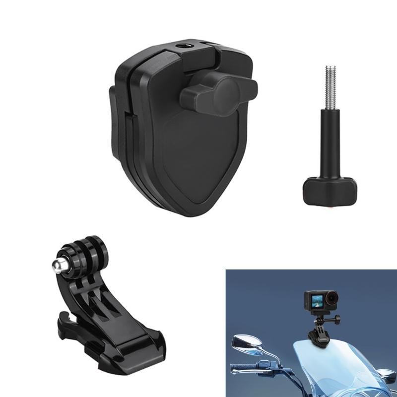Motorcycle Windshield Mount Clip for Action 5 Front Windscreen Mounting Bracket Stand Holder 180 Degree Rotating