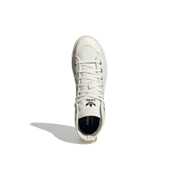 adidas Оригинальные Nizza High Ретро Повседневные Высокие Кеды для Скейтборда Унисекс Белые GW3509