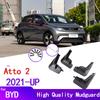 4 шт. черные брызговики для BYD Dolphin EA1 Atto 2, брызговики, передние и задние брызговики, крыло
