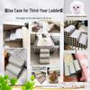 Pet Bedside Stairs for Small Dogs and Cats - Removable & Washable Steps