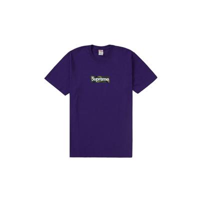 Футболка Supreme Box Logo FW23 Фиолетовая