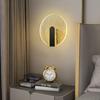 Light Luxury Indoor Wall Lamp Acrylic Wall Lamp Round Golden LED Wall Lamp For Living Room Bedroom Bedside Staircase