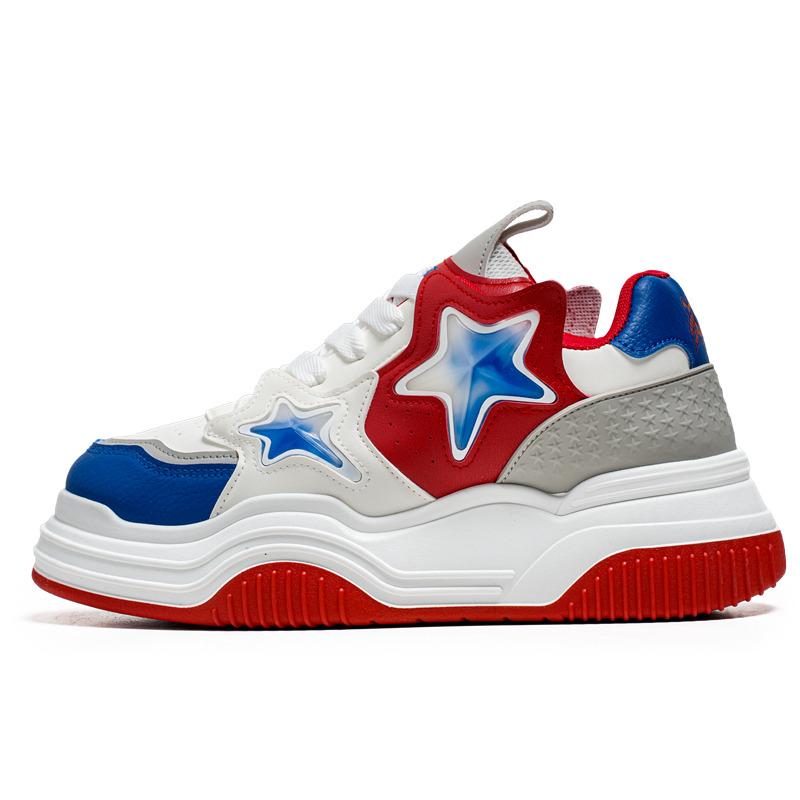 Оригинальные мужские красные кроссовки Дизайнерская обувь Мужские кроссовки Удобные кроссовки на платформе Повседневные мужские кроссовки