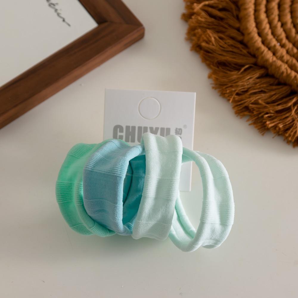 4pcs/set Seamless Hair Rope Set Macaron Color Elastic Hair Rings Simple Towel Hair Ties  Girl