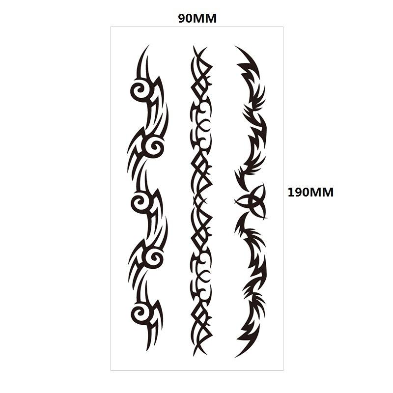 Английский Татуировка Наклейка Перо Красная Губа Тотем Рука Круг Набор Моделирование Водонепроницаемый Татуировка Наклейка