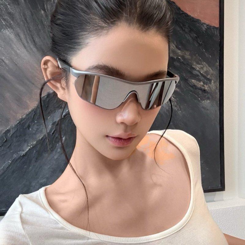 European and American style one-piece outdoor sports cycling mountaineering running sunglasses sunscreen women's tide windproof goggles sunglasses