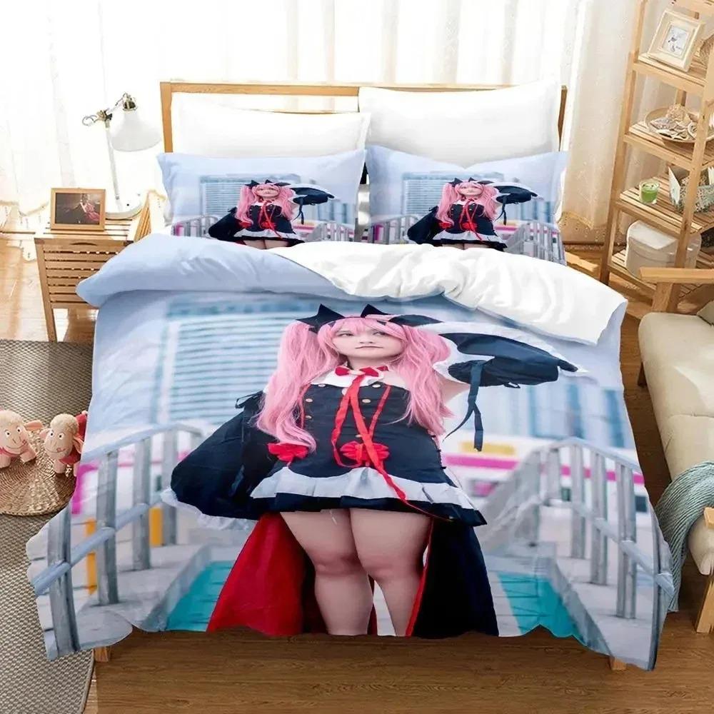 3D Печать Коллекция Постельного Белья Belle Delphine Пододеяльник Коллекция Постельного Белья Стеганое Одеяло Наволочка Одеяло Размер King Queen Коллекция Постельного Белья для Мальчиков и Взрослых