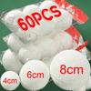White Foam Christmas Ball Ornaments Xmas Tree Round Snowballs Hanging Pendant Christmas Balls for New Year Party Home Decoration