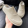 Летние сетчатые полу-слипоны мужские чехлы на ноги одношаговые ленивые туфли дышащие модные туфли без задника