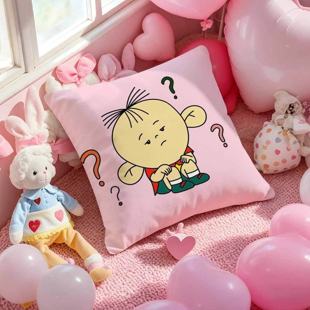 B-Big-Ear Tutu Anime Cushion Cover Pattern Printed Pillowcase for Living Room Sofa Cushion Cover & Bedroom Decor