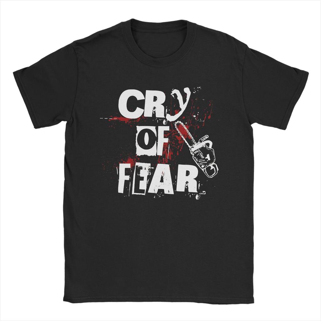 Футболка с графическим принтом Simon Henriksson Cry of Fear для унисекс, из чистого хлопка, с коротким рукавом