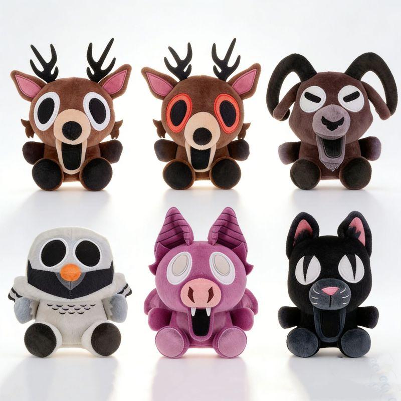 New In Stock 99 Nights In The Forest Black Cat Deer Bat Owl 99Nights Plush Doll Cute Anime Peripherals Toy Birthday Gift
