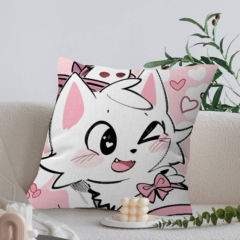 Подушка с принтом Boykisser Silly Cat чехол мультфильм Подарок Наволочка Спальня Дом Диван Стул Сиденье Декор чехол для подушки