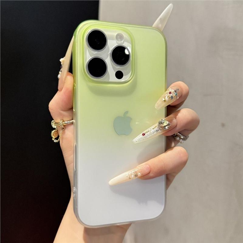 Transparent Gradient Matte Phone Case For For Iphone 12 13 14 15 16 Pro Max Plus Ultrathin Shockproof Bumper Cases Cover