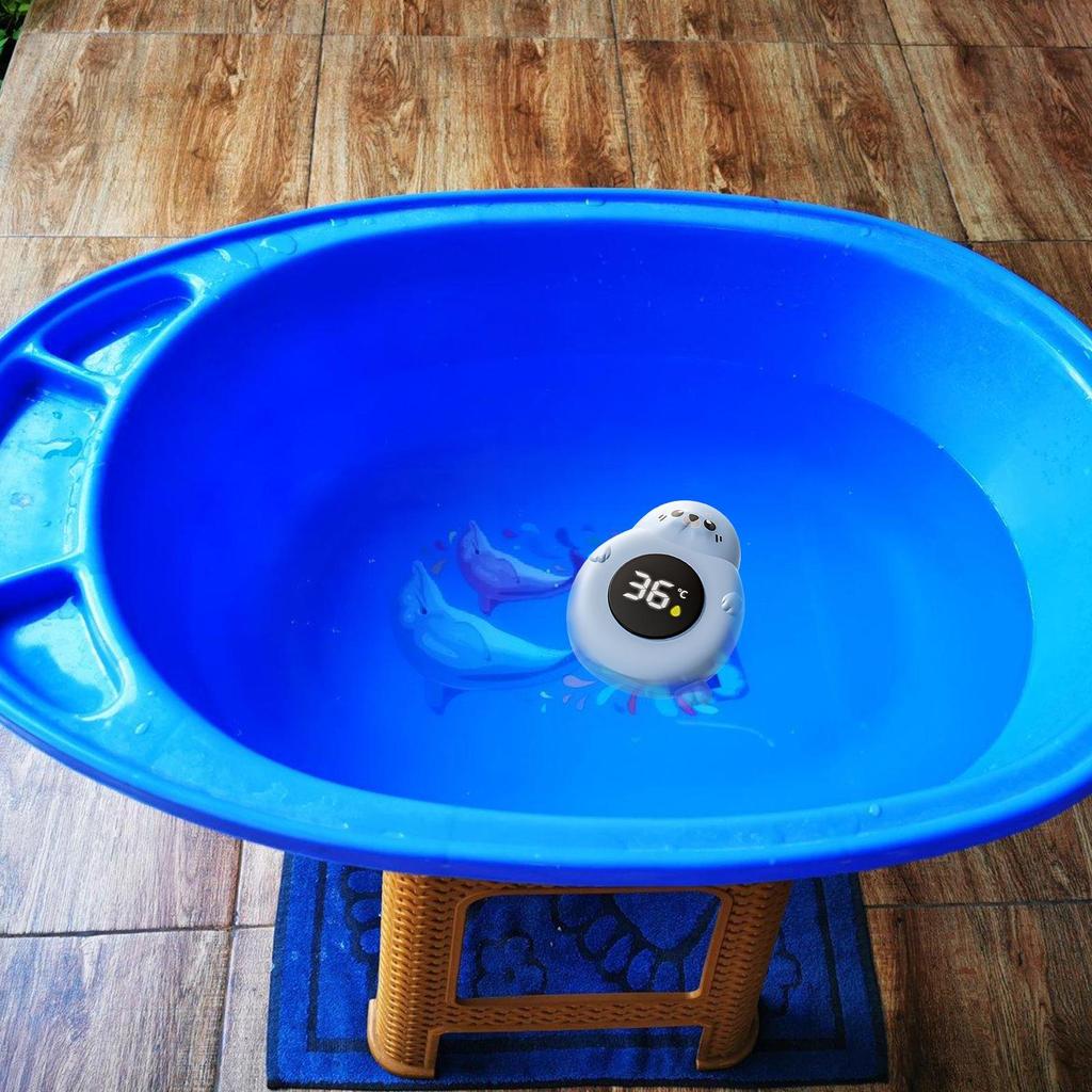 Baby Bath Temperature Monitor LED Display Bath Thermometer Cartoon Digital Water Temperature Meter Bath Floating for Kids