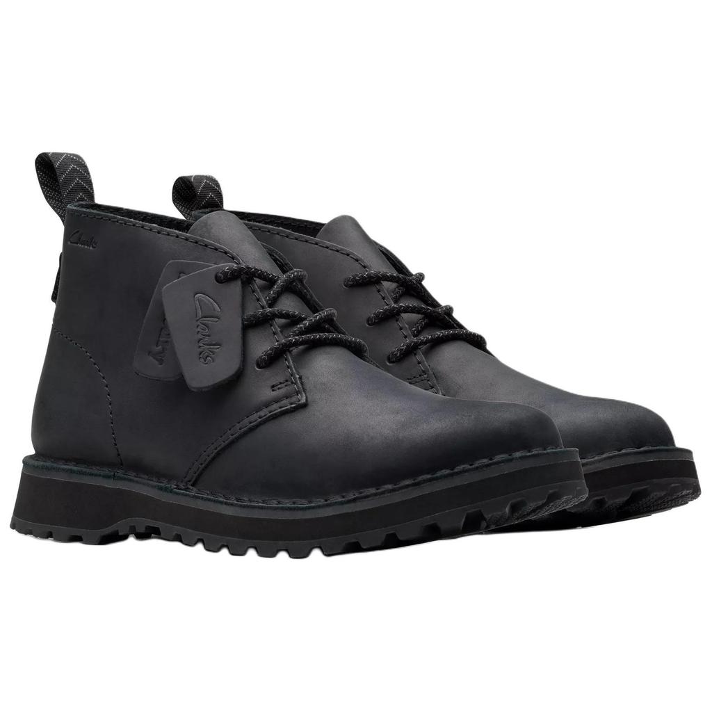 Clarks Кожаные Модные Трендовые Ботильоны Мужские ботинки Черные 26179716