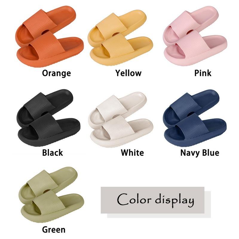 Women Men Slippers Summer Beach Slides Bathroom Anti-Slip Slipper Soft Sole Sandals Fashion Flip-Flops Ultra-Light Shoes Women