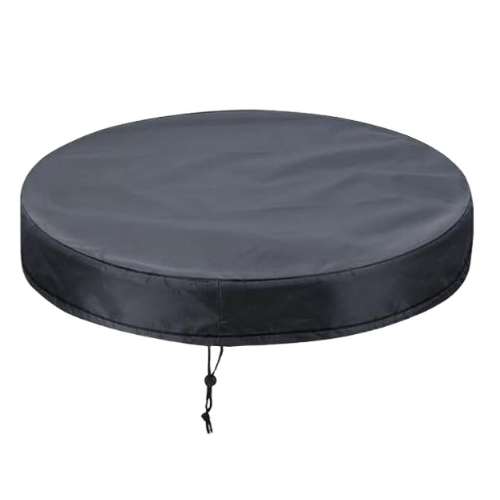 Adjustable Drum Cover with Drawstring Protector Rainproof Trash Can Windproof Weather Resistant Water Resistant for Factories