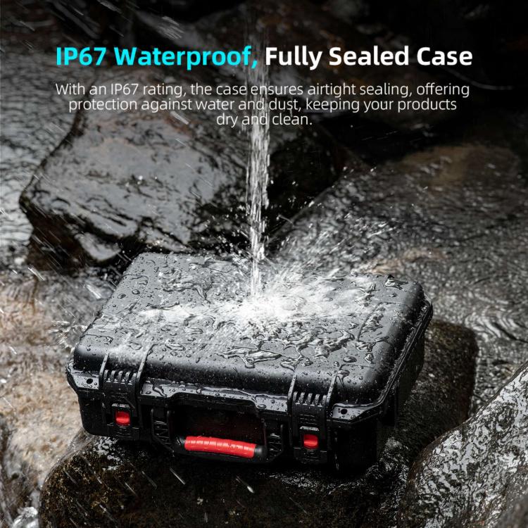 For DJI Mavic 4 Pro STARTRC Waterproof ABS Suitcase Storage Box (Black)