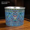 Chaxun 999 Enamel Silver Ceramic Harmony Teacup