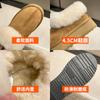 Теплые зимние ботинки для женщин осень-зима новая корейская версия неглубокий носок толстая подошва толстые зимние хлопковые ботинки теплая хлопковая обувь
