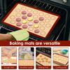 4Pcs Macaron Silicone Baking Non Stick Mat Cookie Pad Rolling Dough Mat Baking Gadget for Oven Sheet Cake Bakeware Kitchen Tools
