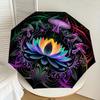 1pc Mushroom Mandala Automatic Open/Close Umbrella, Folding Compact Umbrella with Lightweight Design for Women/Men yy251028146