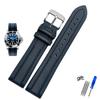 Classic Fluororubber Watch Band  For Omega Rolex Water Ghost King Seiko Waterproof Silicone Watch Strap 19mm 20mm 21mm 22mm