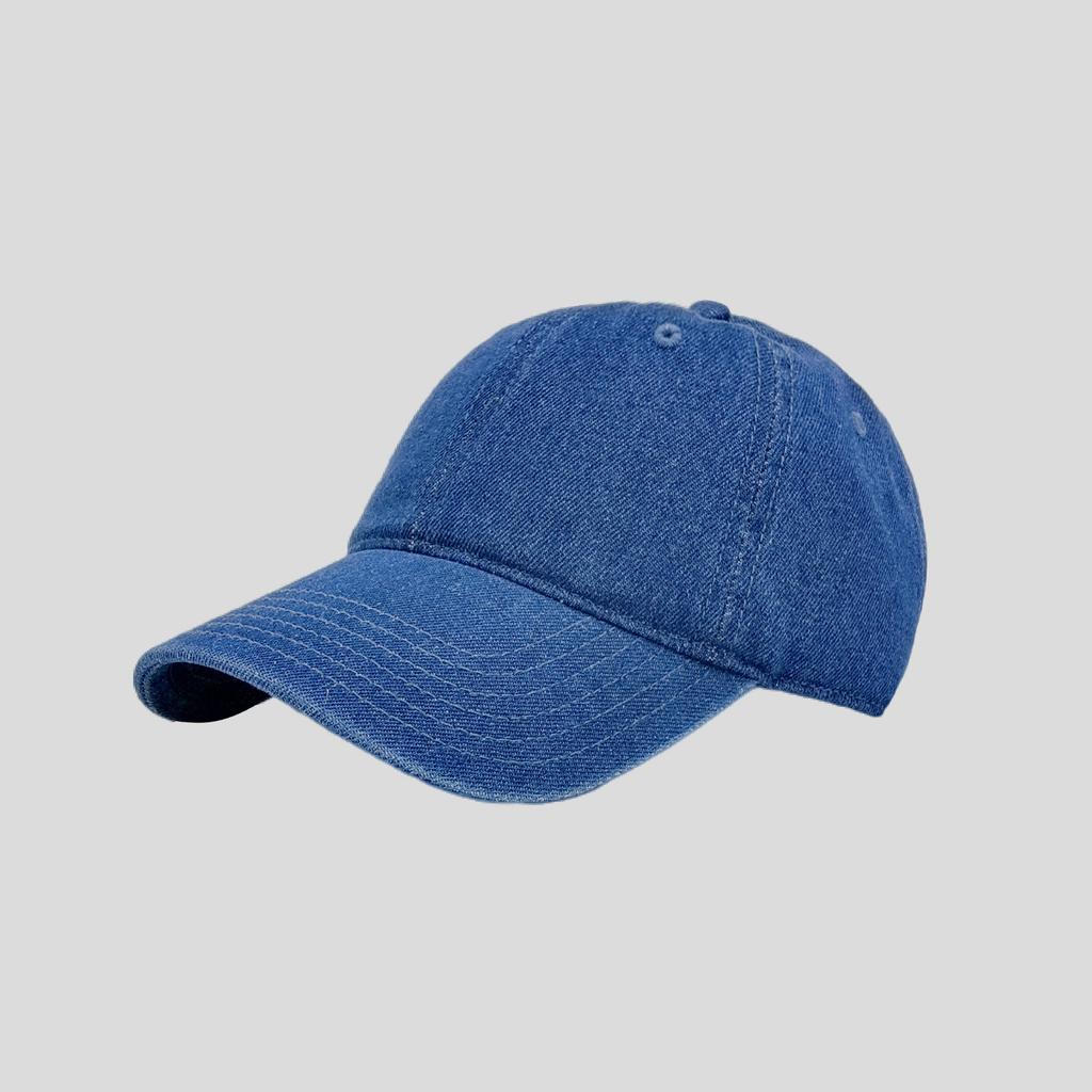 JAC22 M6140 Vintage Unisex Casual Baseball Cap Snowflake Washed Duckbill Denim Hat with Sun Protection