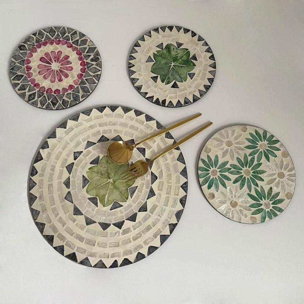 Скандинавский настольный коврик для тарелок, креативная теплоизоляционная подставка, подарок, подставка в виде ракушки, украшения для тарелок