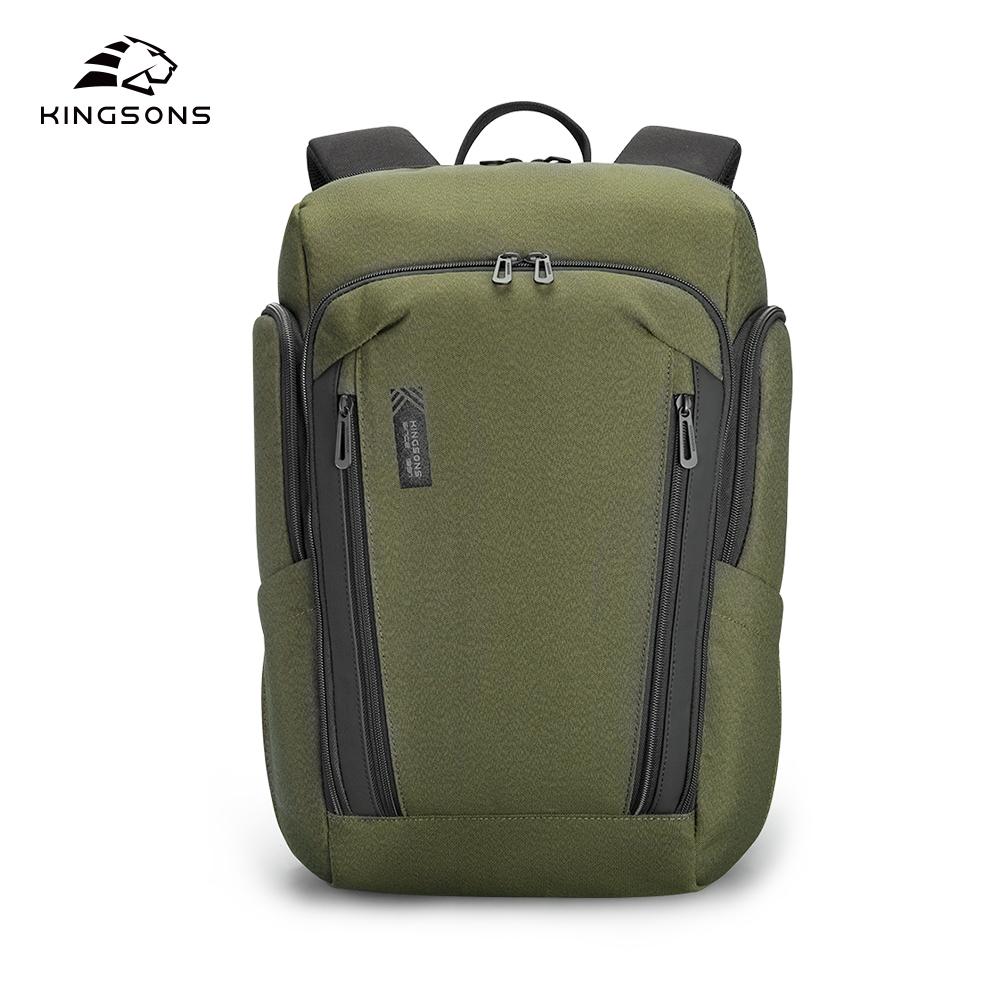 Men Backpack Kingsons For 15.6 Inch Laptop 180° Open 2025 New Concise Casual Waterproof College Student Boys School Bag