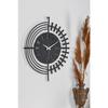 Muyika Dubai New Collection Decorative Metal Black Wall Clock 41x41cm Silent Mechanism Mds-41
