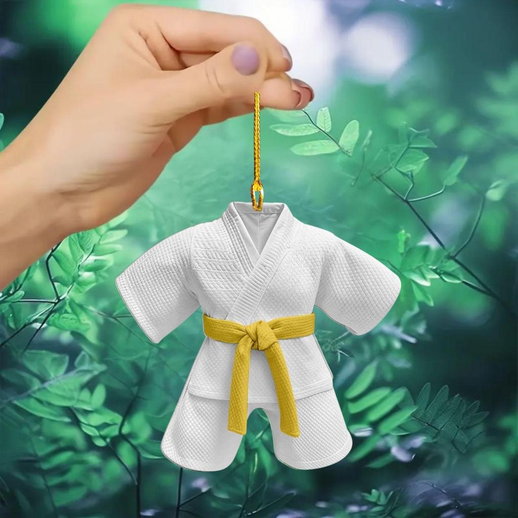 Taekwondo Theme Acrylic Pendant for Car Rearview Mirror