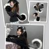 1Pcs Furry Anime Dog Ear Headband Tail Set Cute Cosplay Dress Up Accessories for Comic-Con Roleplay Events