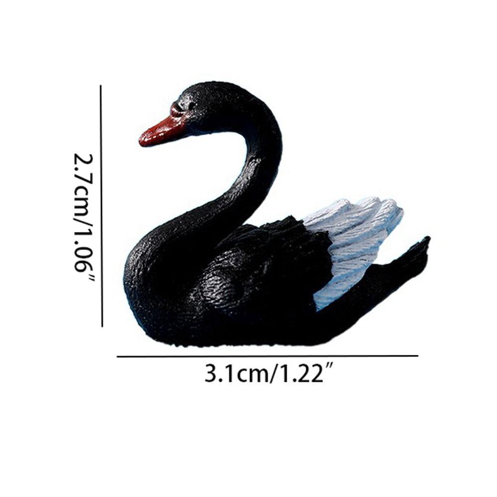 Craft Goose Model Cute Lover Swan Ornaments Cartoon Swan Miniatures Home Decor