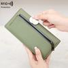 Minimalist  Ultra-Thin Women'S Long WalletPUdouble Folding Wallet Multifunctional Women'S Coin Credit Card Bag Hand-Held Bag