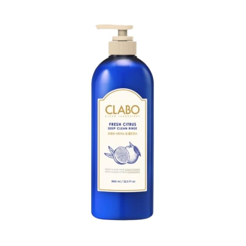 CLABO Fresh Citrus Deep Clean Rinse Blue Lemon 960ml | Cooling & Refreshing Citrus Scalp Conditioner |  pH Balanced Smooth Hair Care