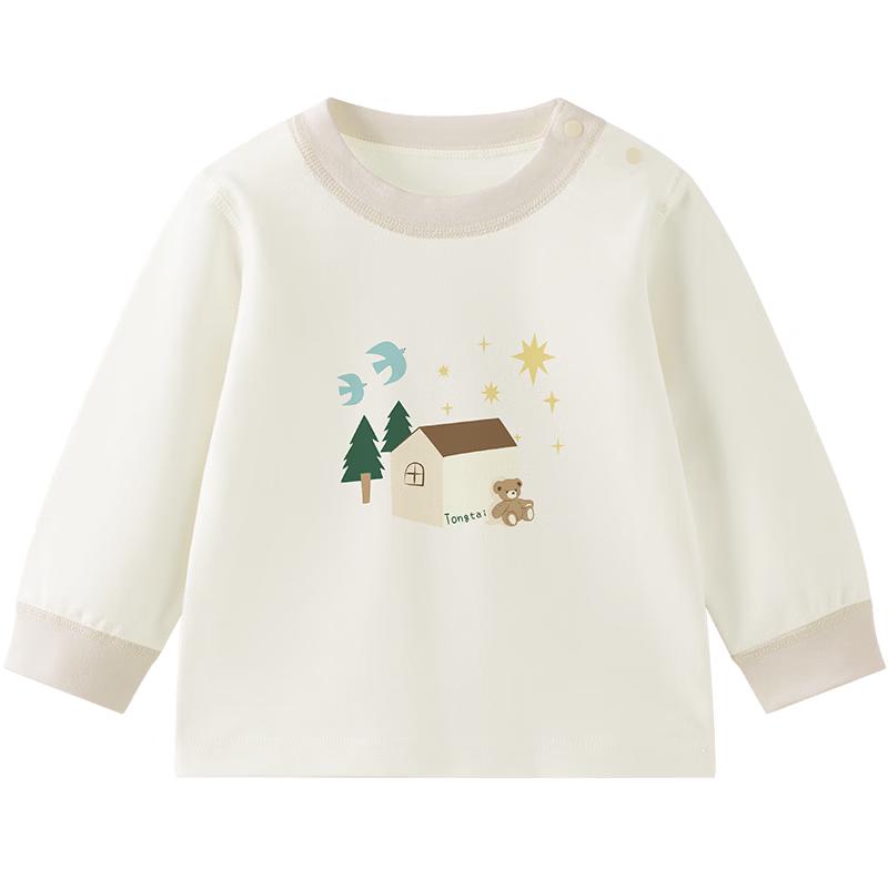 Унисекс хлопковая футболка с длинным рукавом Tongtai Baby